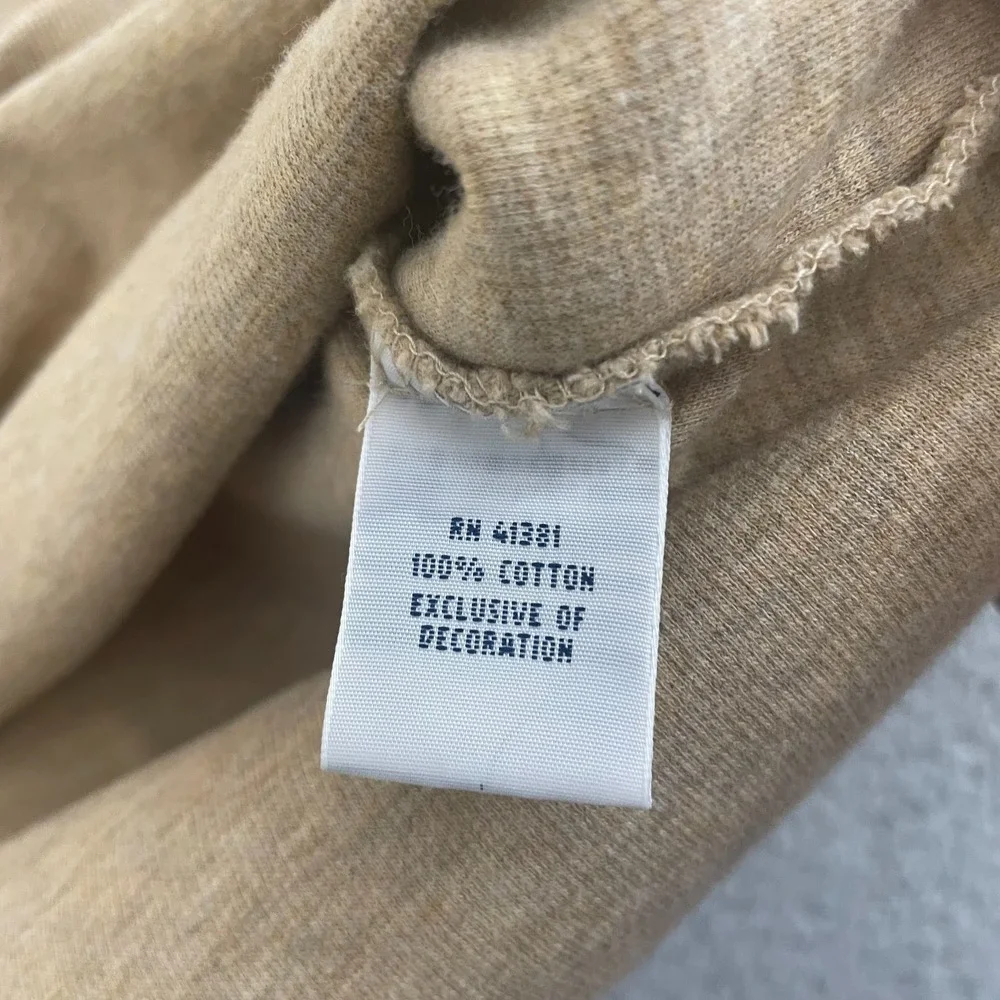 Polo Ralph Lauren Estate Rib 1/4 Zip Men 2XB Beige Cotton Preppy Pullover